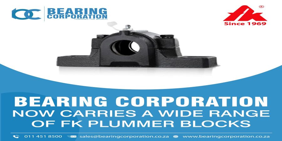 Bearing Corporation now carries a wide range of FK plummer blocks and pillow blocks